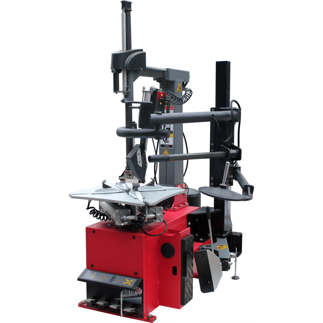 Tuxedo TC-1300 Tire Changer - Tilt-Back Press Arm - Leverless Demount Tool