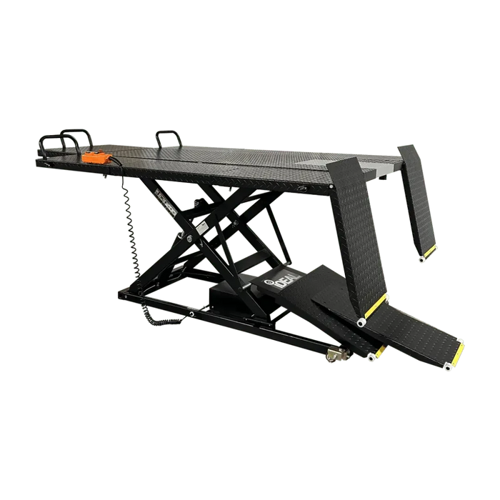 iDEAL U-2200IEH-XR-BLK Electric / Hydraulic UTV Lift Bench - Mechanic Super Store