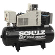 Schulz SRP 3008 230V 3PH 8HP 60gal horizontal single-stage electric air compressor