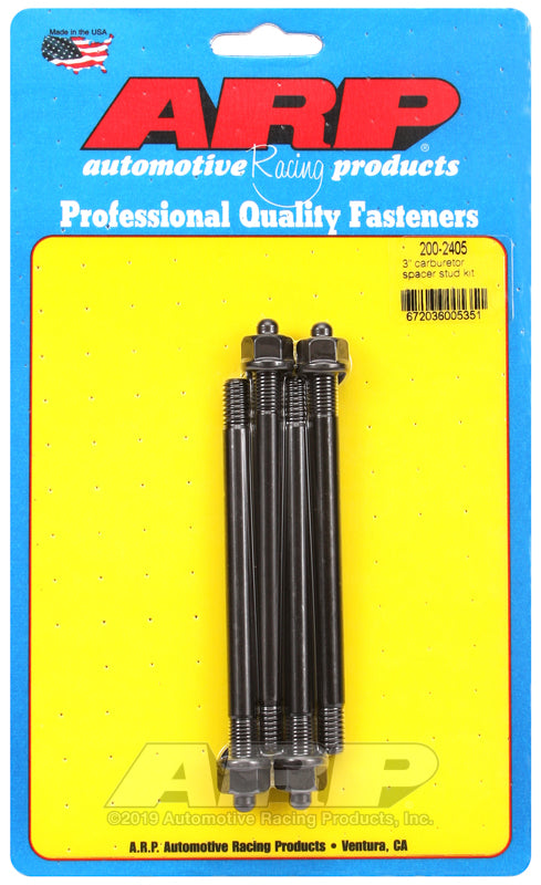 ARP 3" carburetor spacer stud kit 4.700" OAL