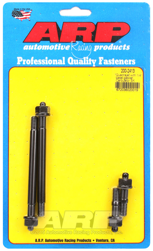ARP Quadrajet with 1/4" base gasket, carb stud kit