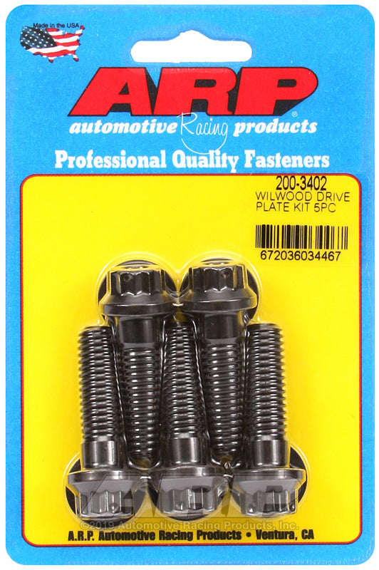 ARP Wilwood drive plate bolt, 7/16, drilled 12 pt, 5pcs