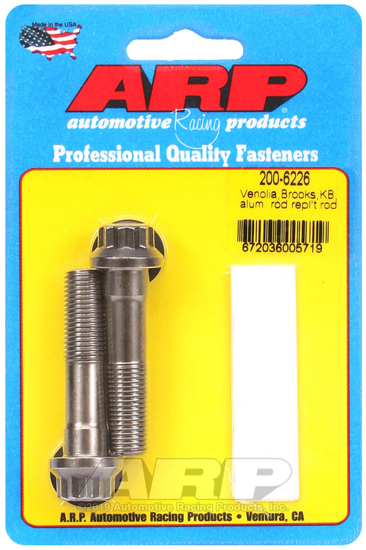 ARP Venolia Brooks KB & Aftermaket repl't ARP2000 rod bolt kit