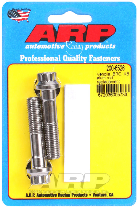 ARP Venolia, BRC, Brooks & KB L19 alum rod repl't rod bolts