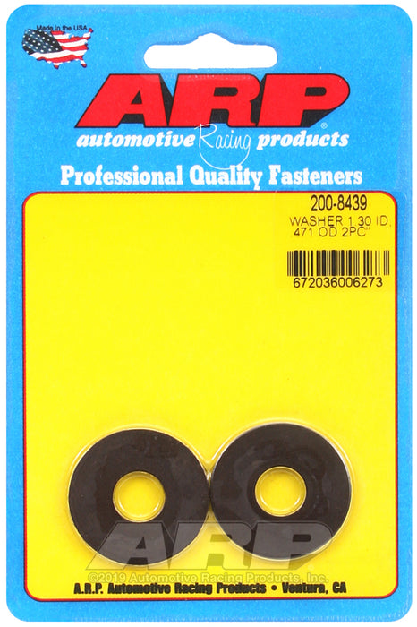 ARP .471 ID 1.30 OD no chamfer black washers