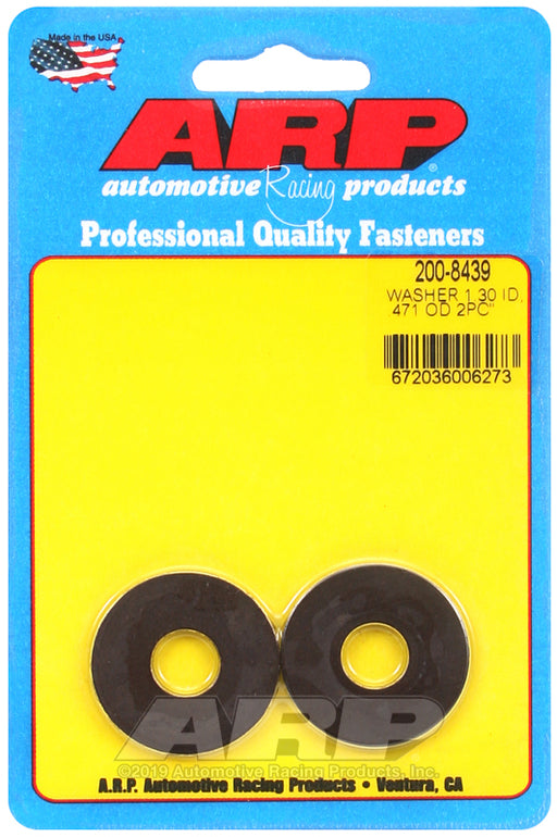 ARP .471 ID 1.30 OD no chamfer black washers