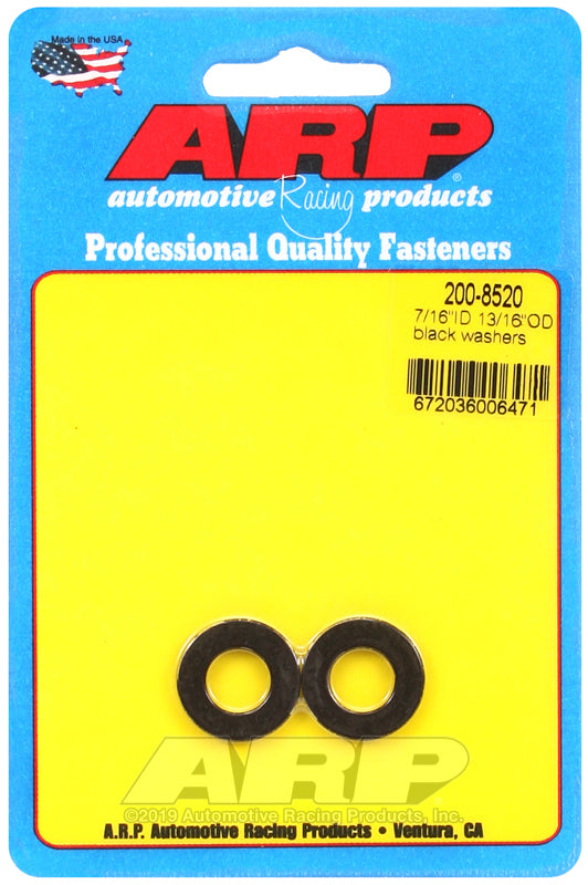 ARP 7/16 ID 13/16 OD black washers