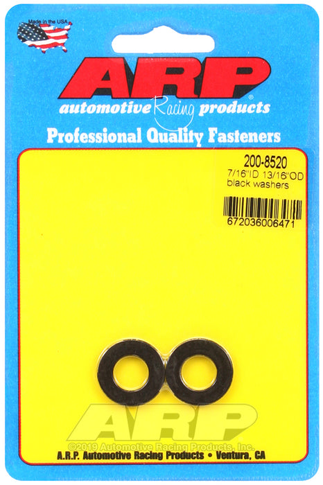 ARP 7/16 ID 13/16 OD black washers