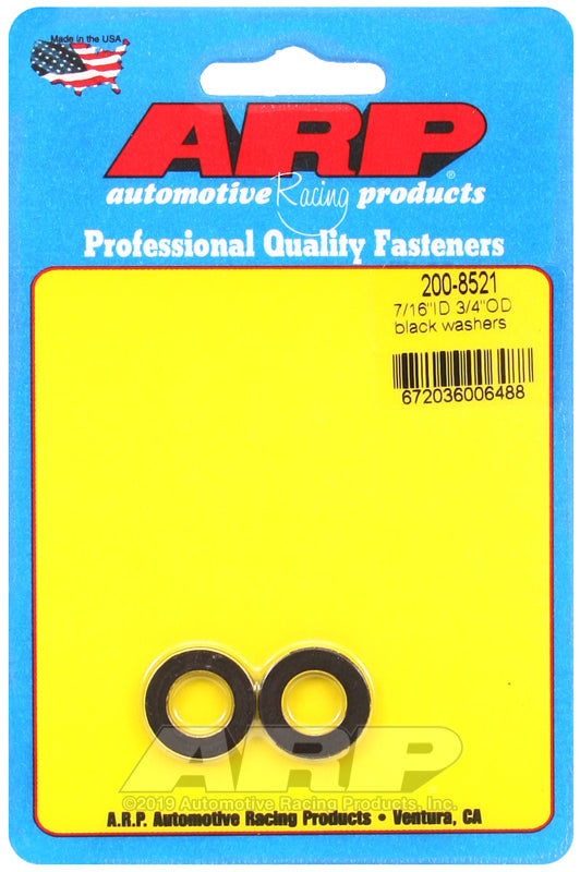 ARP 7/16 ID 3/4 OD black washers