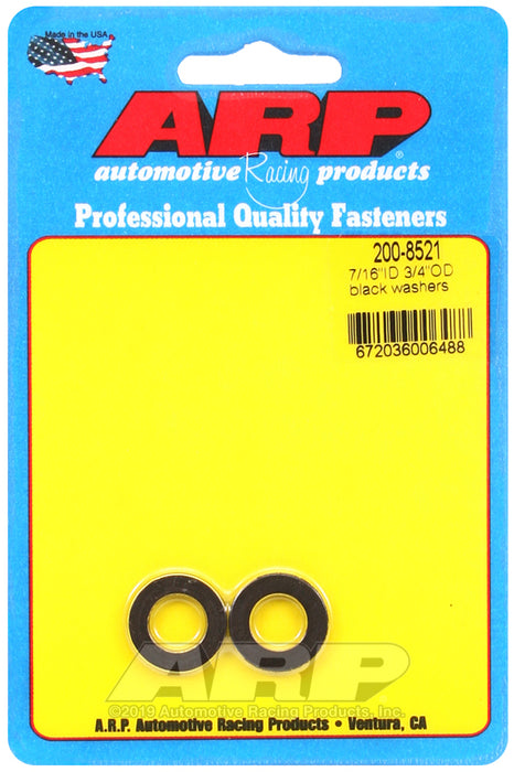 ARP 7/16 ID 3/4 OD black washers