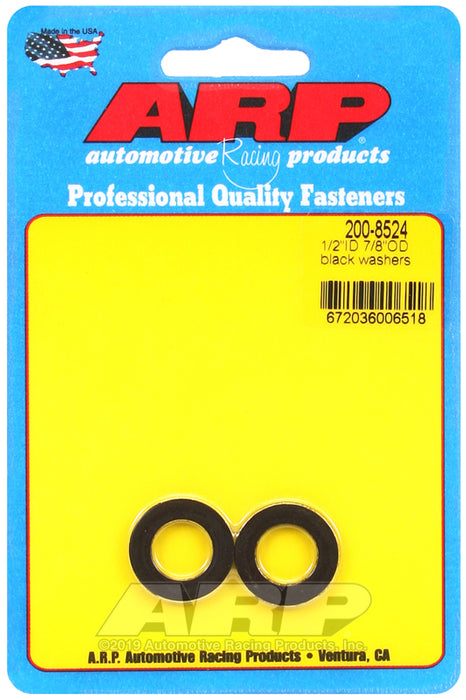ARP 1/2 ID 7/8 OD black washers