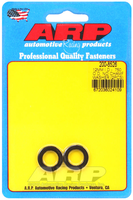 ARP M12 ID .750 OD  no chamfer washers