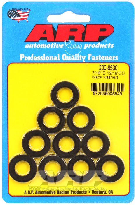 ARP 7/16 ID 13/16 OD black washers