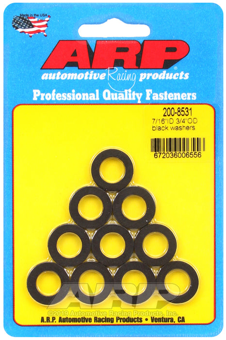 ARP 7/16 ID 3/4 OD black washers