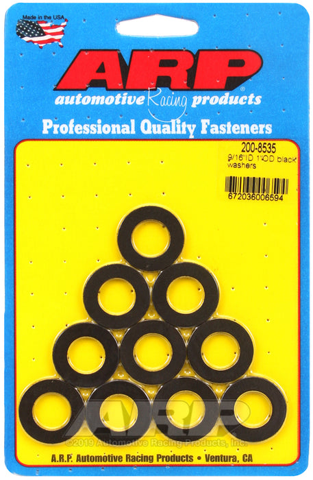 ARP 9/16 ID 1.00 OD black washers