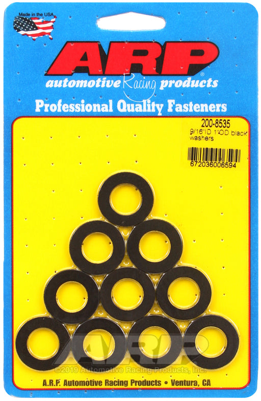 ARP 9/16 ID 1.00 OD black washers