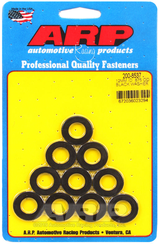 ARP M12 ID .875 OD black washers
