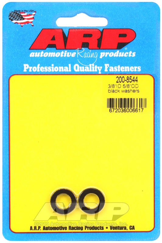 ARP 3/8 ID 5/8 OD black washers