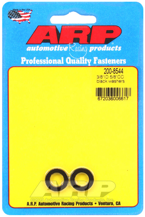 ARP 3/8 ID 5/8 OD black washers