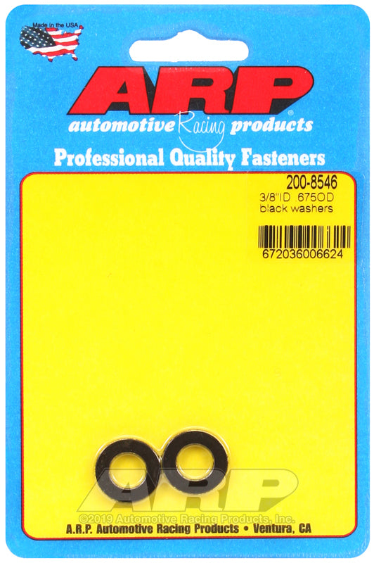 ARP 3/8 ID .675 OD black washers