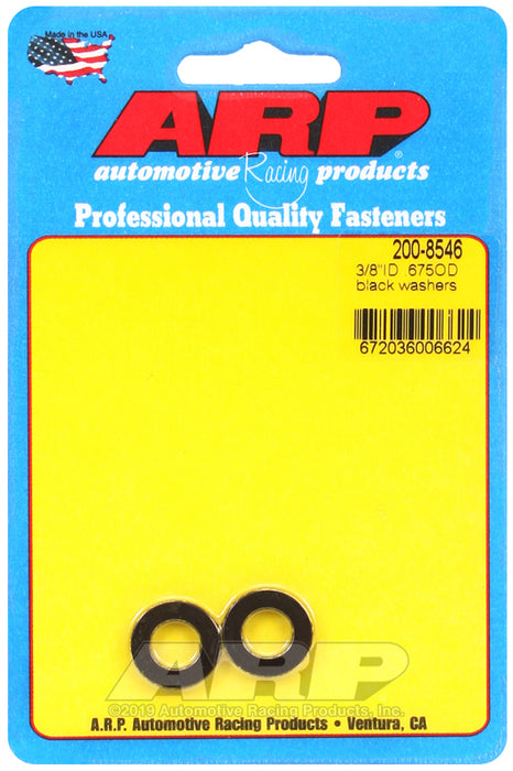 ARP 3/8 ID .675 OD black washers