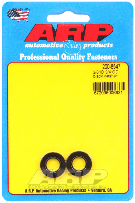 ARP 3/8 ID 3/4 OD black washers