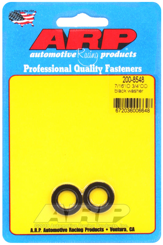 ARP 7/16 ID 3/4 OD black washers