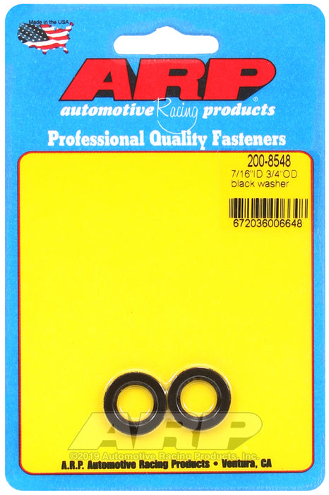 ARP 7/16 ID 3/4 OD black washers