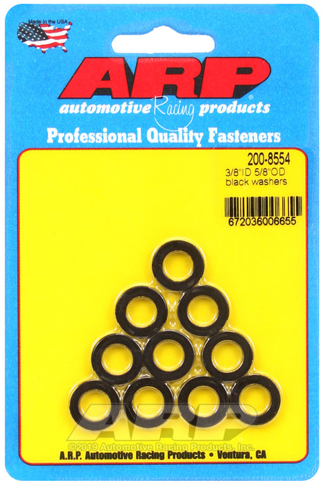 ARP 3/8 ID 5/8 OD black washers