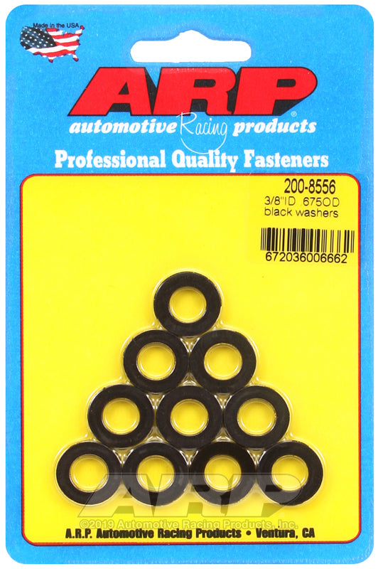 ARP 3/8 ID .675 OD black washers