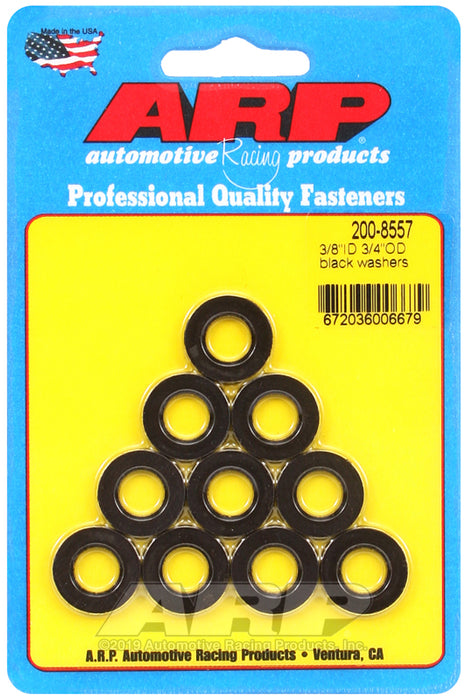 ARP 3/8 ID 3/4 OD black washers