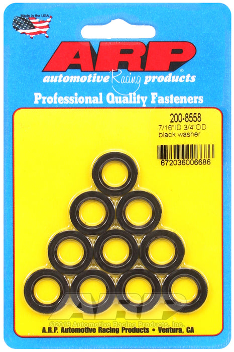 ARP 7/16 ID 3/4 OD black washers
