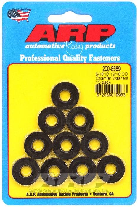 ARP 5/16 ID  13/16 OD chamfer washers