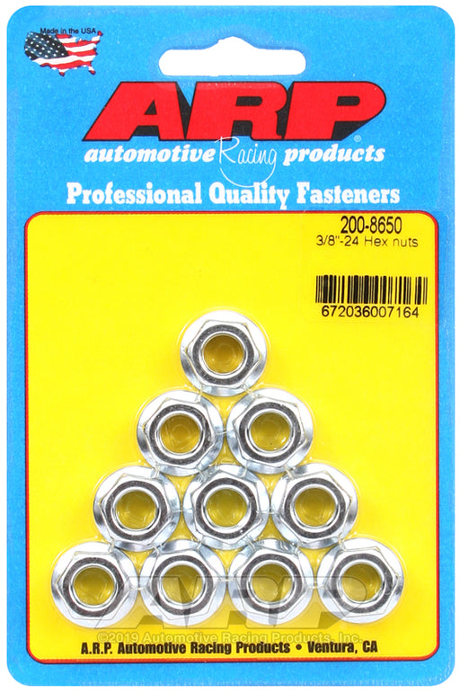 ARP 3/8-24 hex nuts