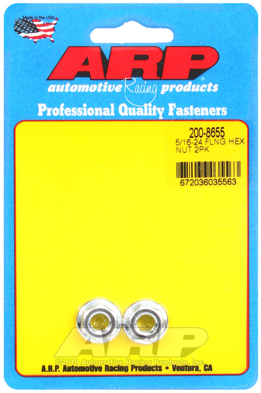ARP 5/16-24 hex flanged nut