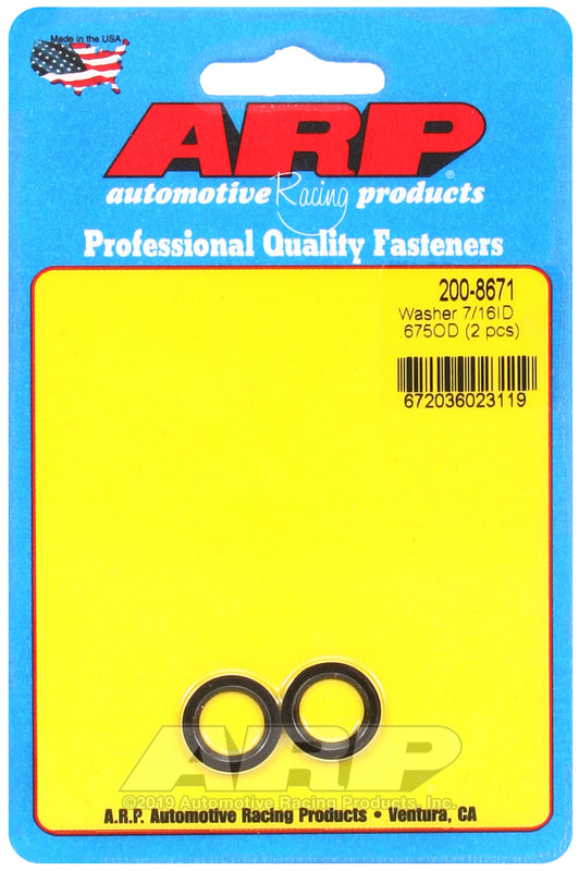 ARP 7/16 ID 5/8 OD chamfer con rod washer