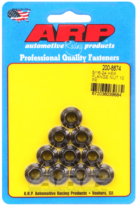 ARP 5/16-24 hex flange nut kit