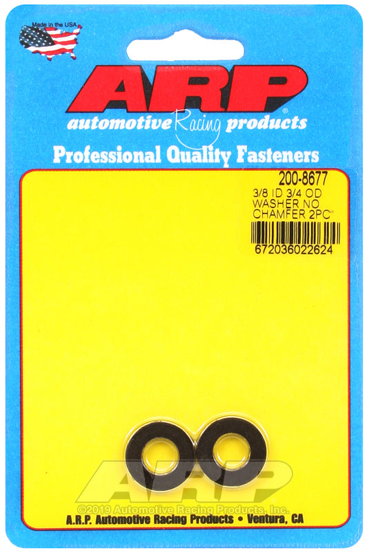 ARP 3/8 ID 3/4 OD black washers