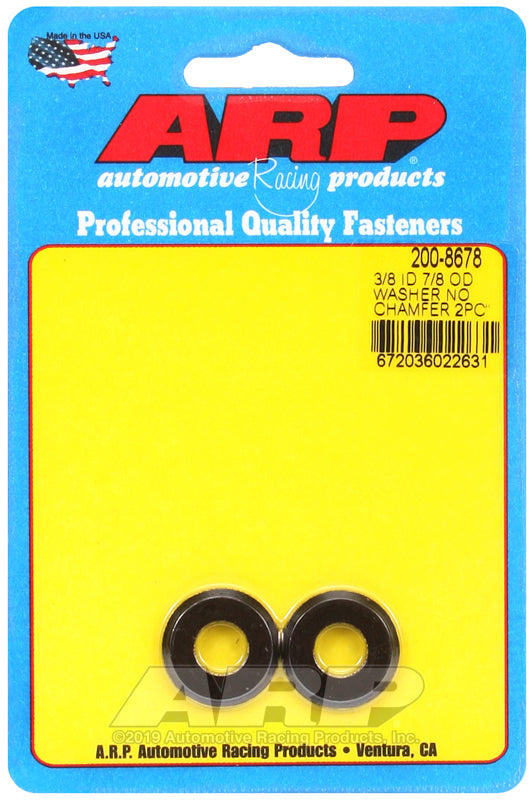 ARP 3/8 ID 7/8 OD(radiused) black washers