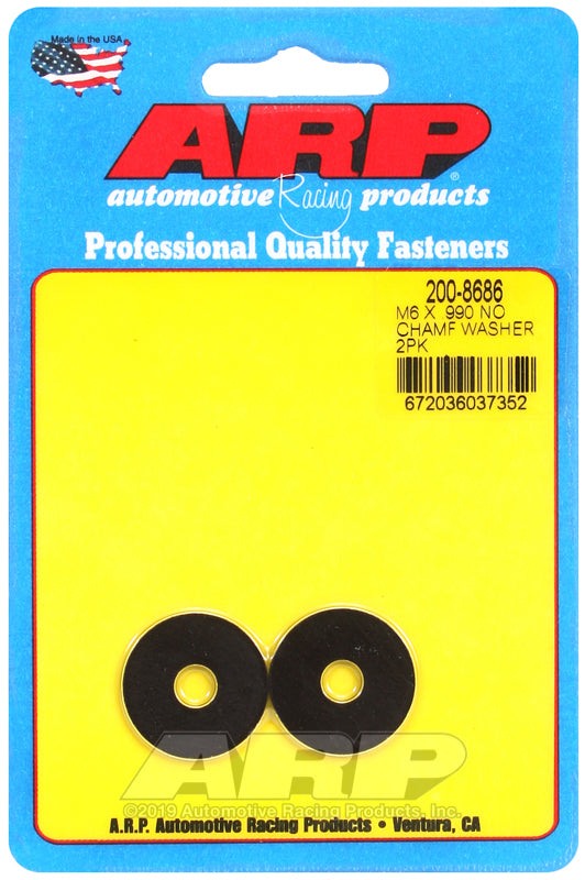 ARP M6 ID .990 OD black washers