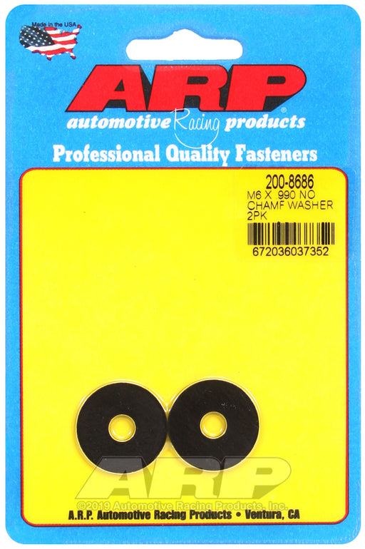 ARP M6 ID .990 OD black washers