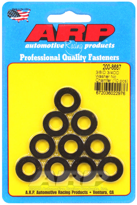 ARP 3/8 ID 3/4 OD black washers