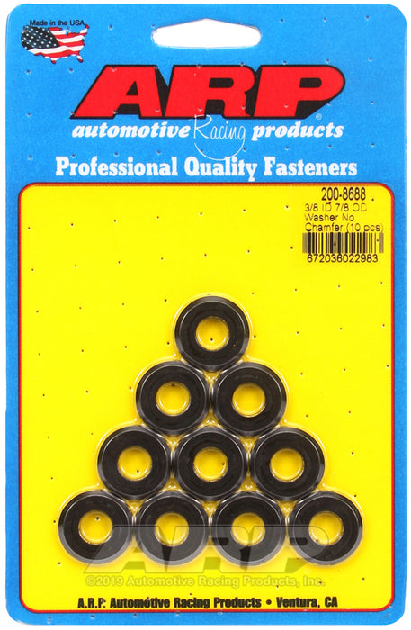 ARP 3/8 ID 7/8 OD(radiused) black washers