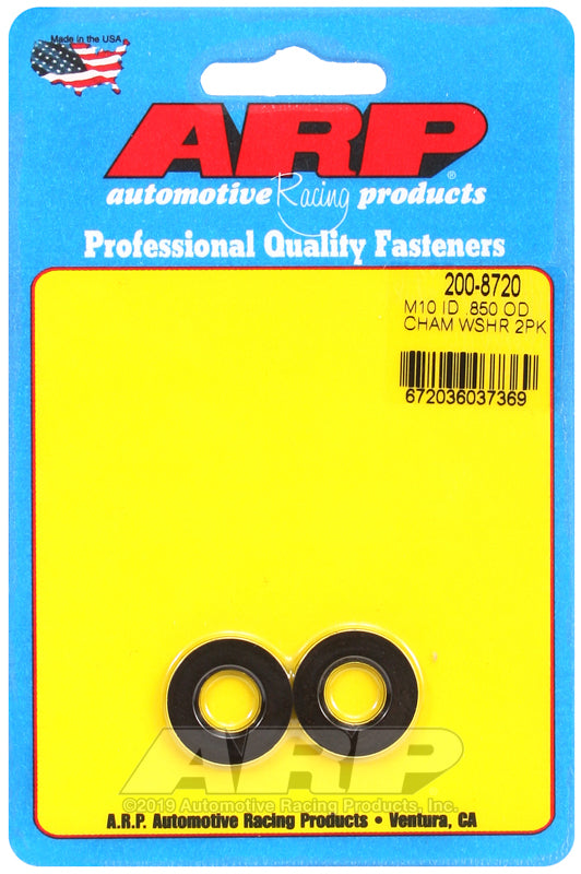 ARP M10 ID .850 OD chamfer black washers