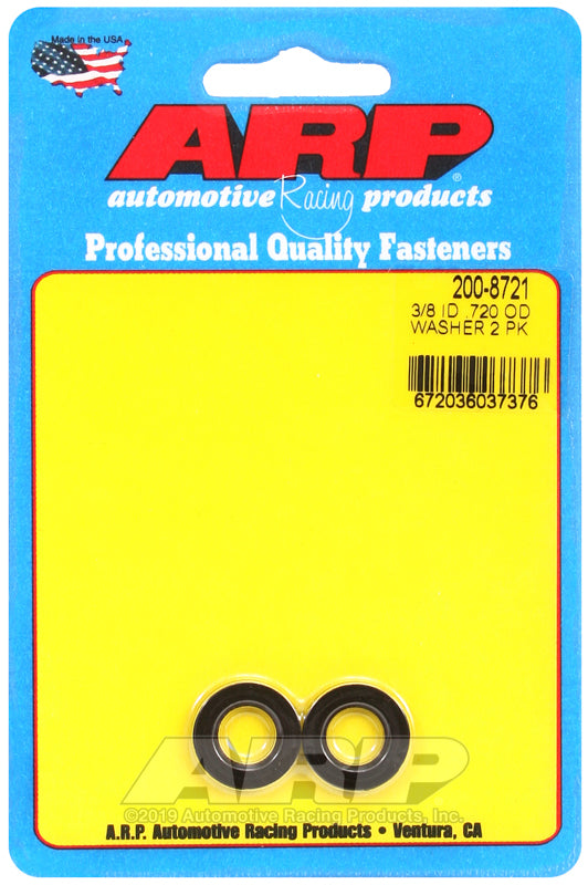 ARP 3/8 ID .720 OD black washers