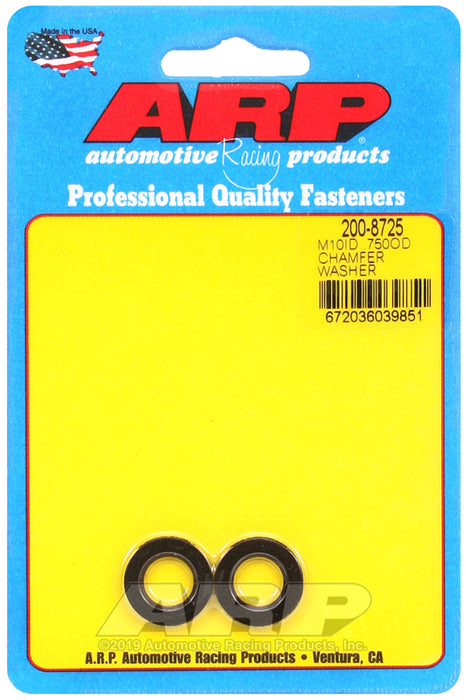 ARP M10 ID .750 OD chamfer black washers