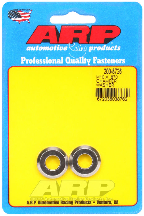 ARP M10 ID .870 OD chamfer SS washers