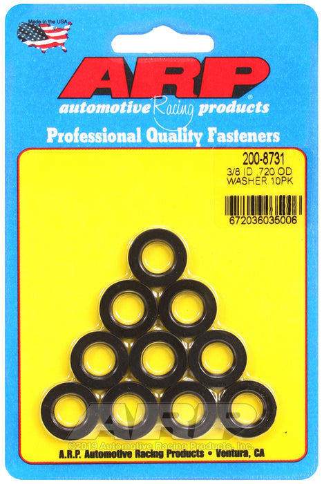 ARP 3/8 ID .720 OD black washers