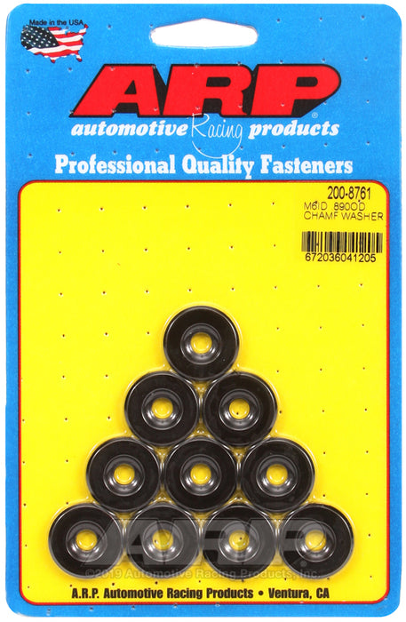 ARP M6 ID .890 OD black washers
