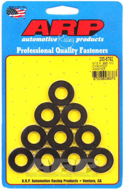 ARP M12 ID .995 OD black washers